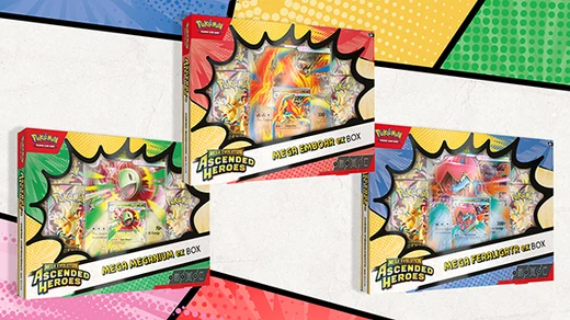 Tins Méga-ex (Méganium, Roitiflam, Aligatueur) — produit scellé Pokémon 30e Anniversaire