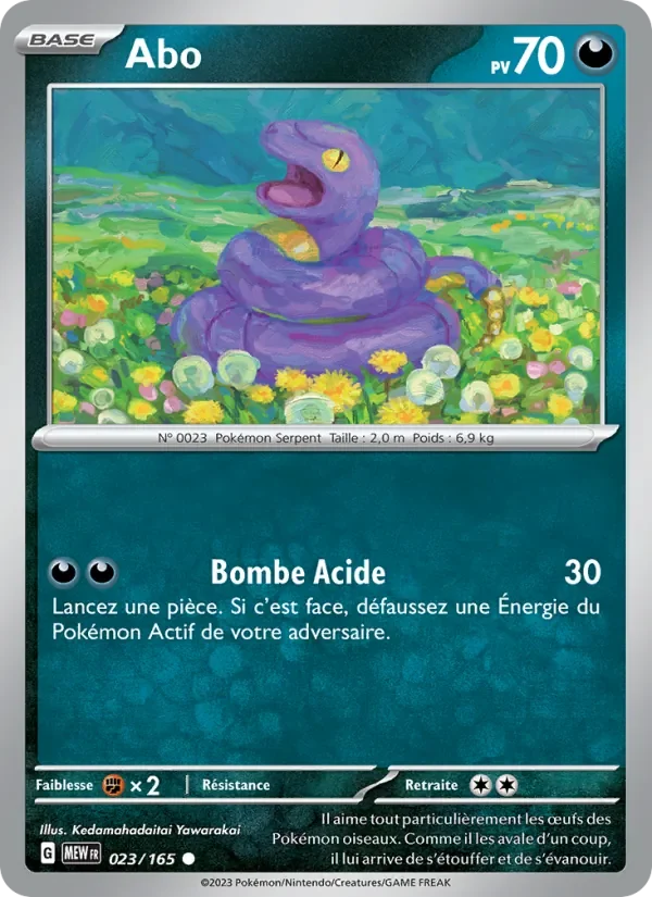 Carte Pokémon Abo 023/165 — 151