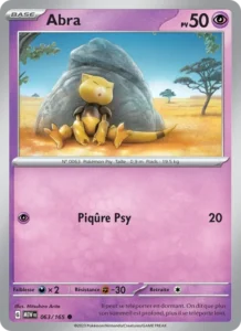 Carte Pokémon Abra 063/165 — 151