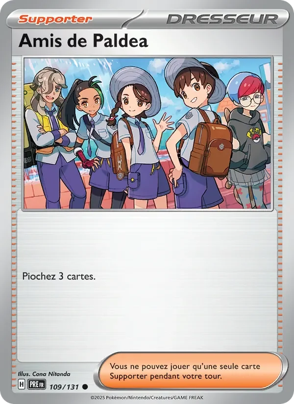 Carte Pokémon Amis de Paldea 109/131 — Évolutions Prismatiques