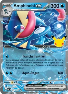 Carte Pokémon Amphinobi-ex 021/128 du set 30e Anniversaire
