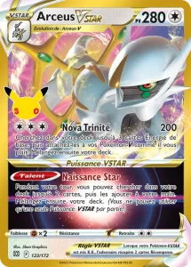Carte Pokémon Arceus-VSTAR 123/172 du set 30e Anniversaire
