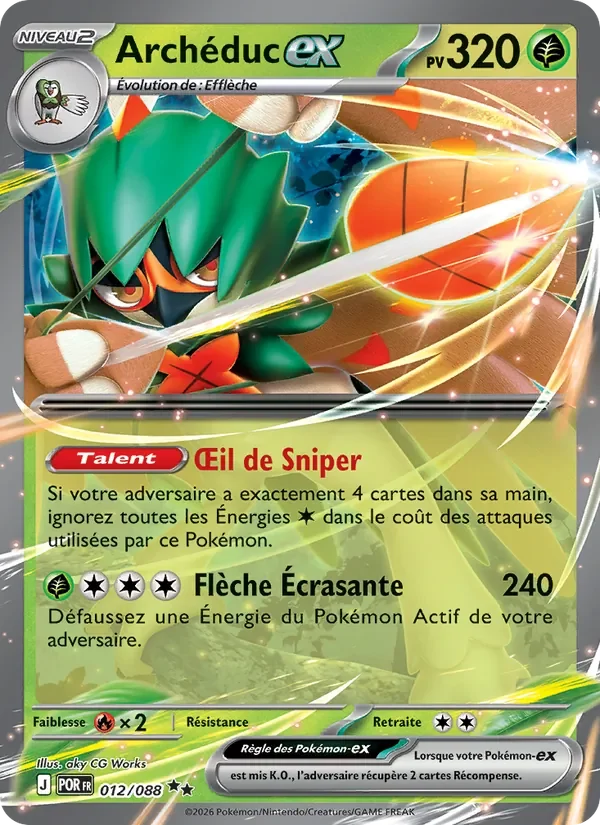 Carte Pokémon Archéduc-ex 012/124 — Équilibre Parfait