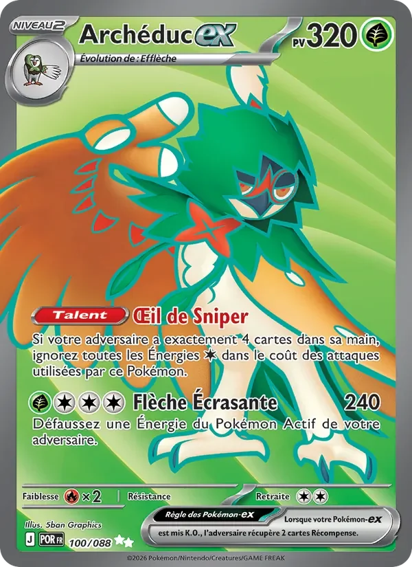 Carte Pokémon Archéduc-ex 100/124 — Équilibre Parfait