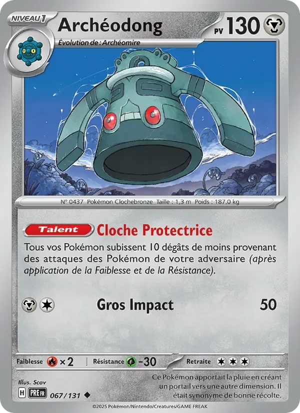 Carte Pokémon Archéodong 067/131 — Évolutions Prismatiques