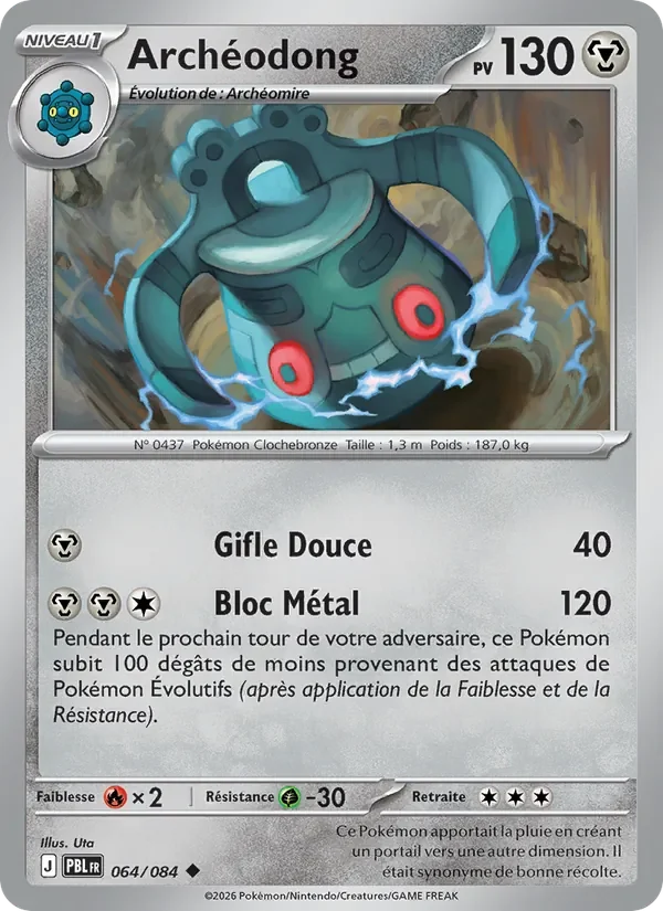 Carte Pokémon Archéodong 064/120 — Nuit Noire