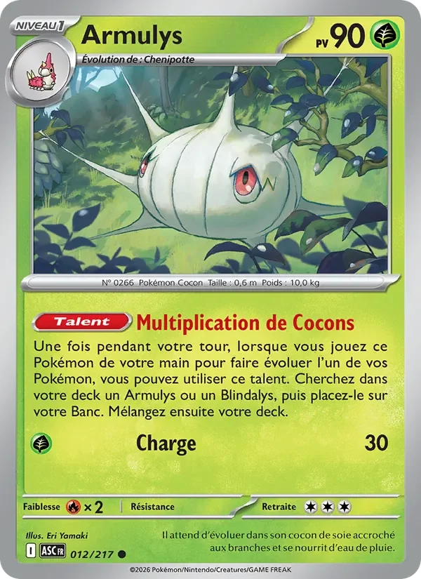 Carte Pokémon Armulys 012/295 — Héros Transcendants