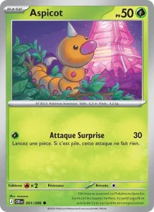 Carte Pokémon Aspicot 001/122 — Chaos Ascendant