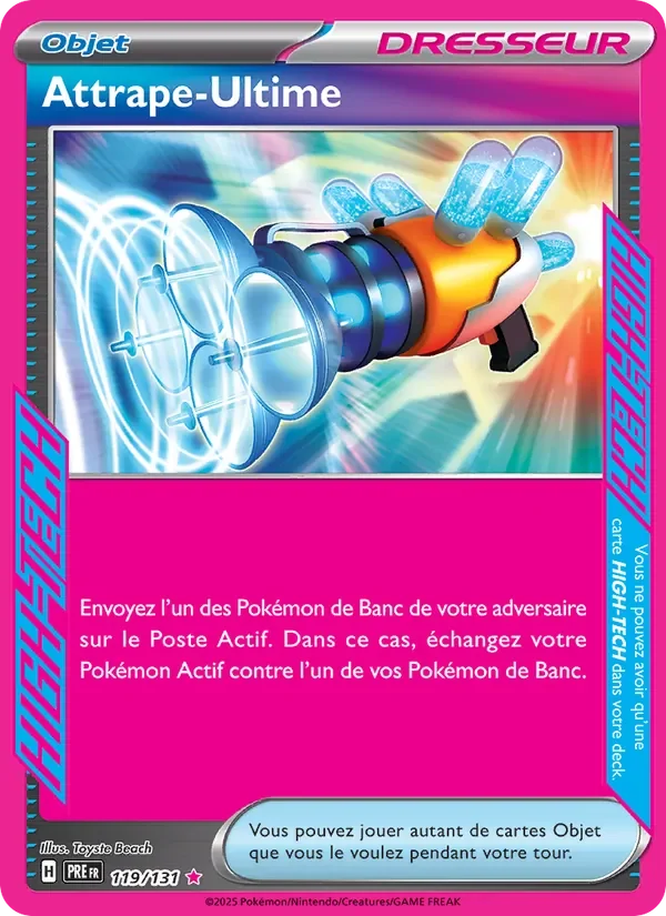 Carte Pokémon Attrape-Ultime 119/131 — Évolutions Prismatiques