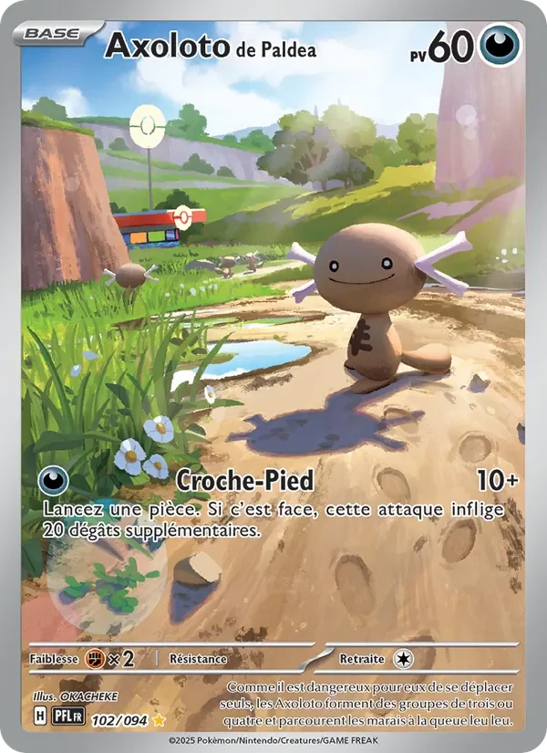 Carte Pokémon Axoloto de Paldea 102/094 — Flammes Fantasmagoriques