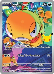 Carte Pokémon Baggiguane 140/128 du set 30e Anniversaire