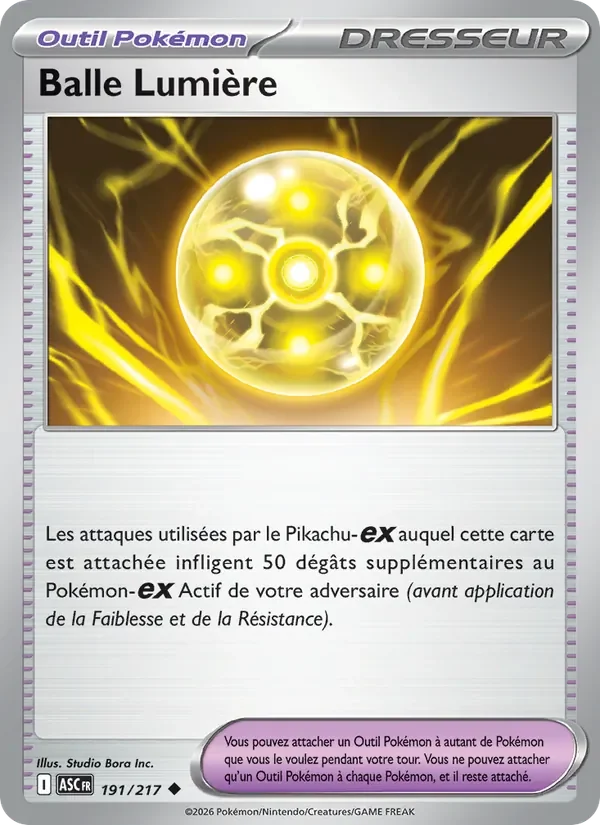Carte Pokémon Balle Lumière 191/295 — Héros Transcendants