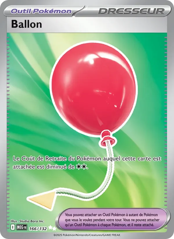 Carte Pokémon Ballon 166/132 — Méga-Évolution
