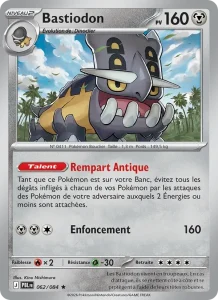 Carte Pokémon Bastiodon 062/120 — Nuit Noire