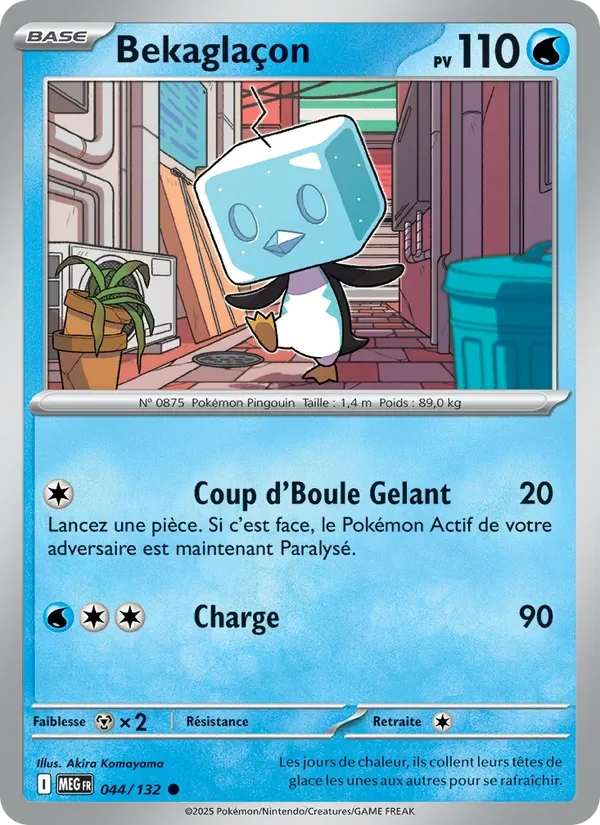 Carte Pokémon Bekaglaçon 044/132 — Méga-Évolution