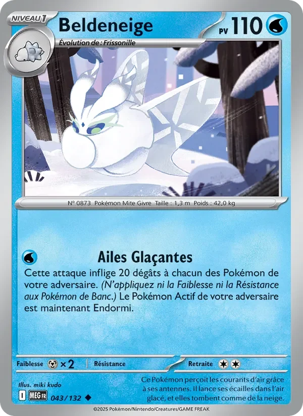 Carte Pokémon Beldeneige 043/132 — Méga-Évolution