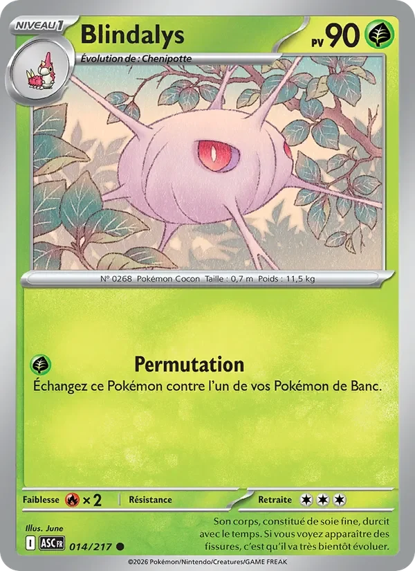 Carte Pokémon Blindalys 014/295 — Héros Transcendants
