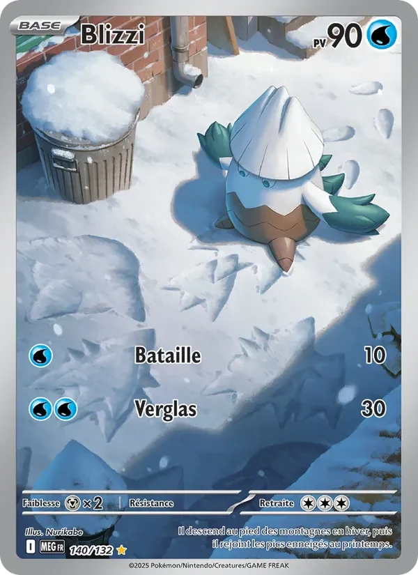 Carte Pokémon Blizzi 140/132 — Méga-Évolution
