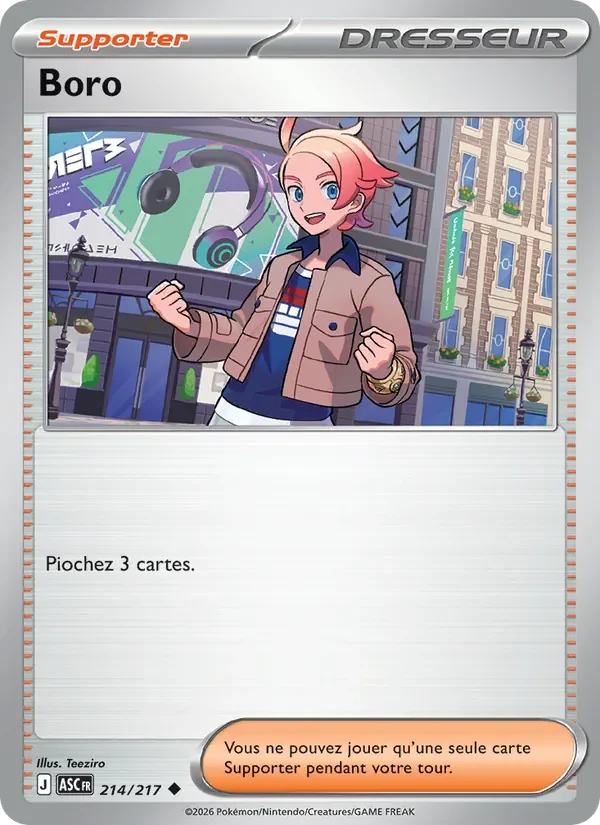 Carte Pokémon Boro 214/295 — Héros Transcendants