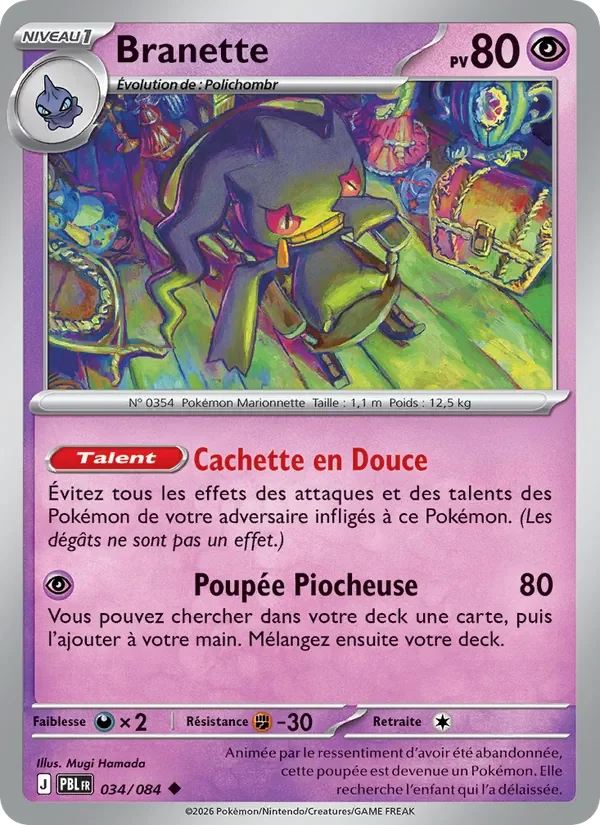 Carte Pokémon Branette 034/120 — Nuit Noire