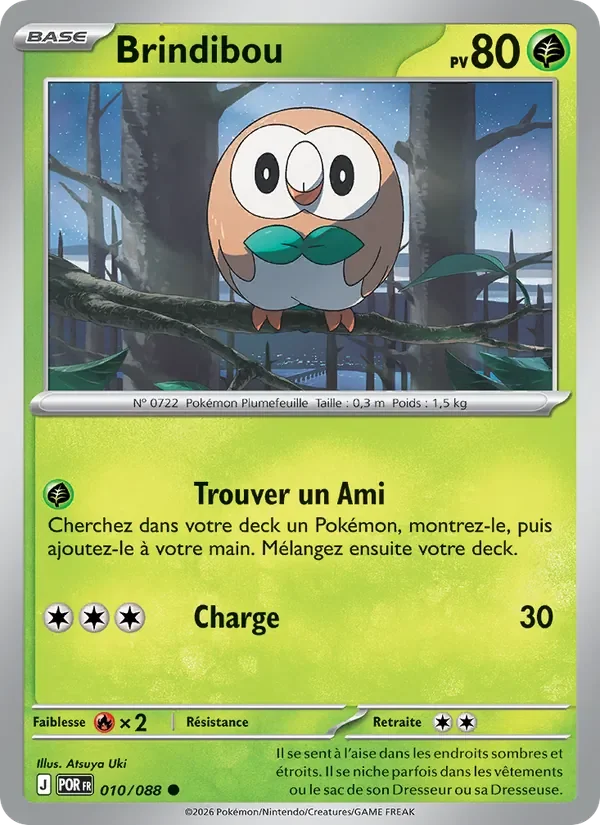 Carte Pokémon Brindibou 010/124 — Équilibre Parfait
