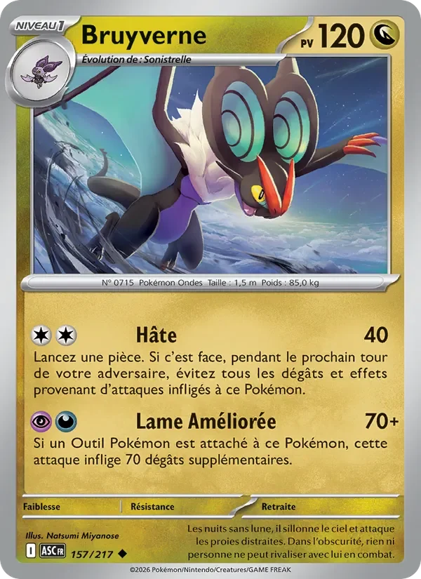Carte Pokémon Bruyverne 157/295 — Héros Transcendants