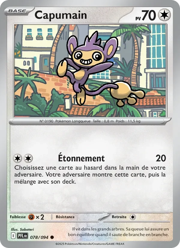 Carte Pokémon Capumain 078/094 — Flammes Fantasmagoriques