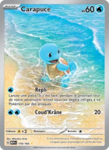 Carte Pokémon Carapuce 170/165 — 151