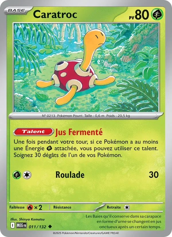 Carte Pokémon Caratroc 011/132 — Méga-Évolution