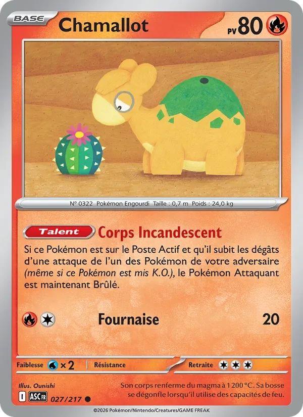 Carte Pokémon Chamallot 027/295 — Héros Transcendants