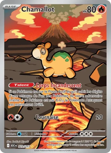 Carte Pokémon Chamallot 223/217, extension Héros Transcendants