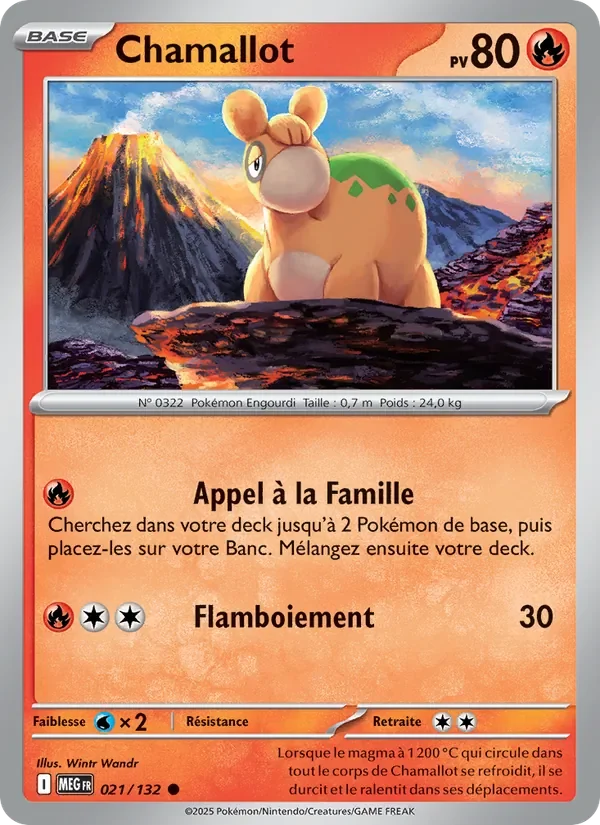 Carte Pokémon Chamallot 021/132 — Méga-Évolution