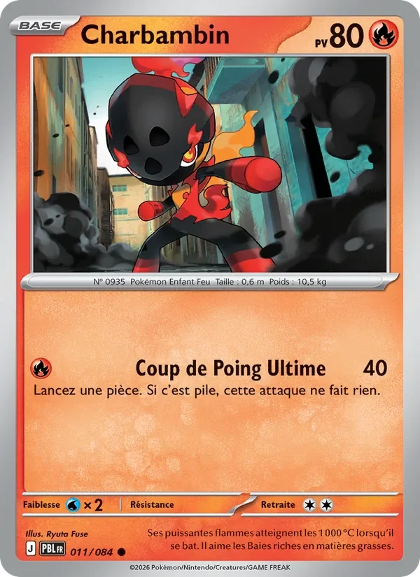 Carte Pokémon Charbambin 011/120 — Nuit Noire