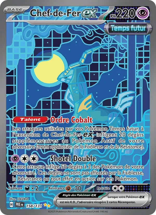 Carte Pokémon Chef-de-Fer-ex 158/131 — Évolutions Prismatiques