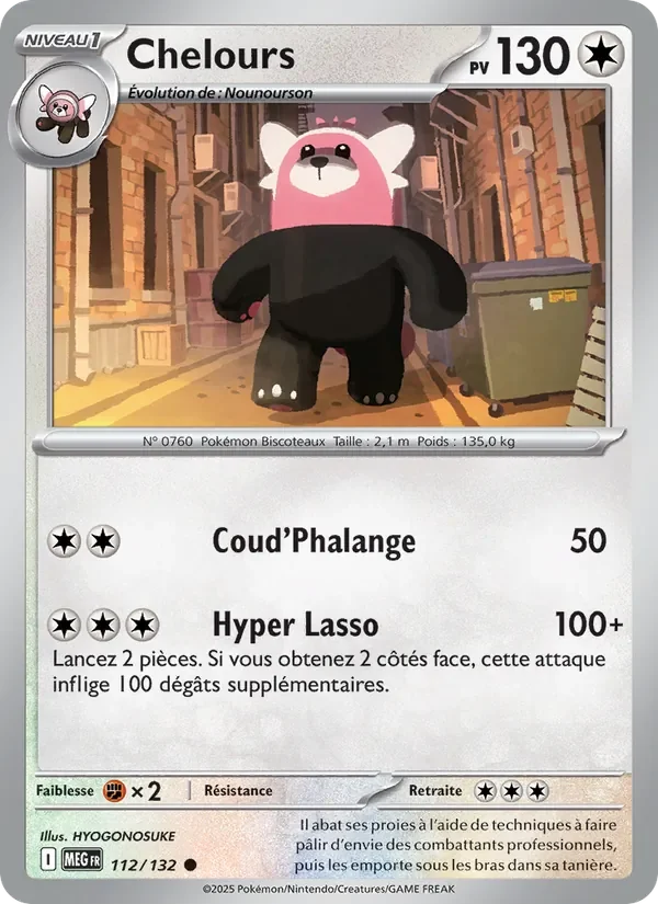 Carte Pokémon Chelours 112/132 — Méga-Évolution