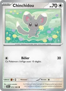 Carte Pokémon Chinchidou 072/122 — Chaos Ascendant