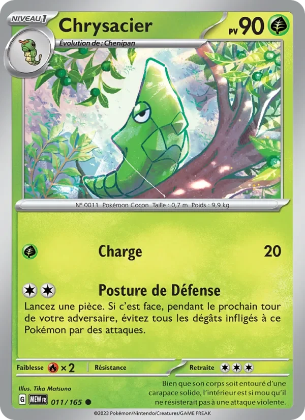 Carte Pokémon Chrysacier 011/165 — 151