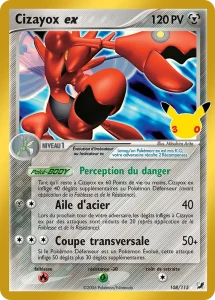 Carte Pokémon Cizayox ex 108/115 du set 30e Anniversaire