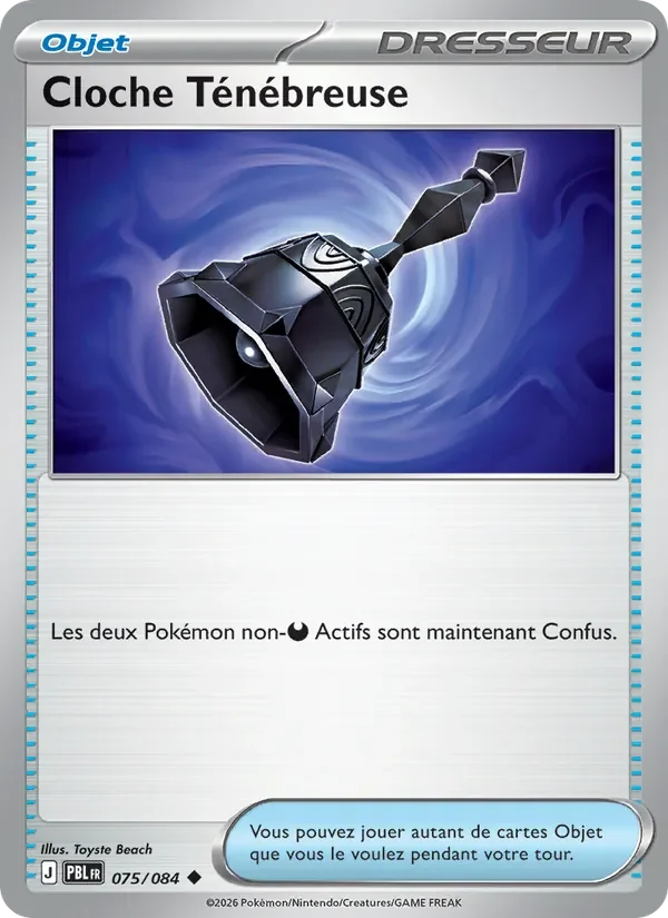 Carte Pokémon Cloche Ténébreuse 075/120 — Nuit Noire