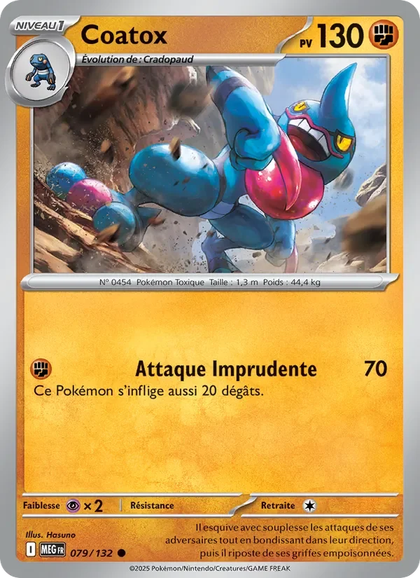 Carte Pokémon Coatox 079/132 — Méga-Évolution