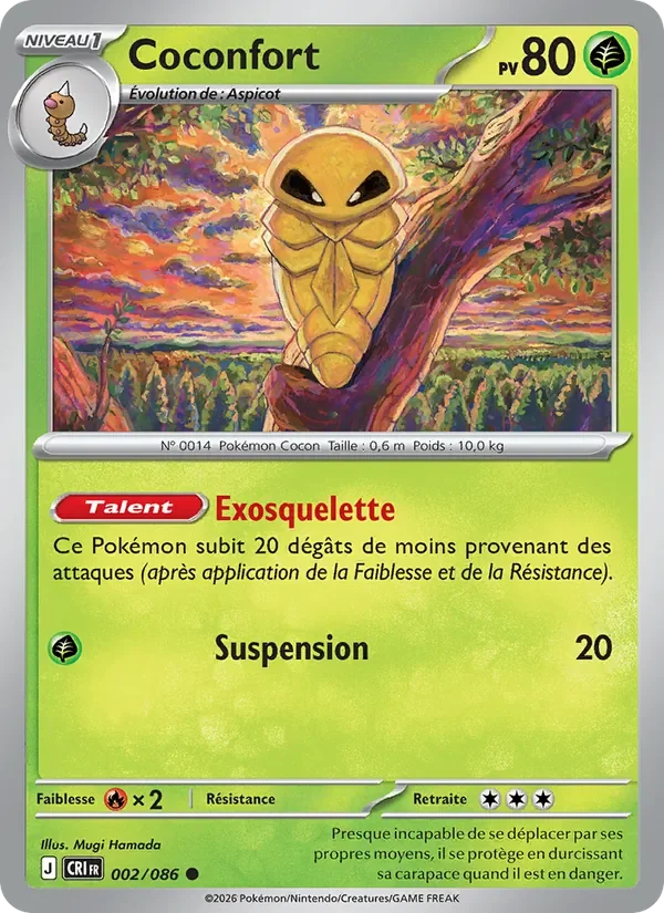 Carte Pokémon Coconfort 002/122 — Chaos Ascendant