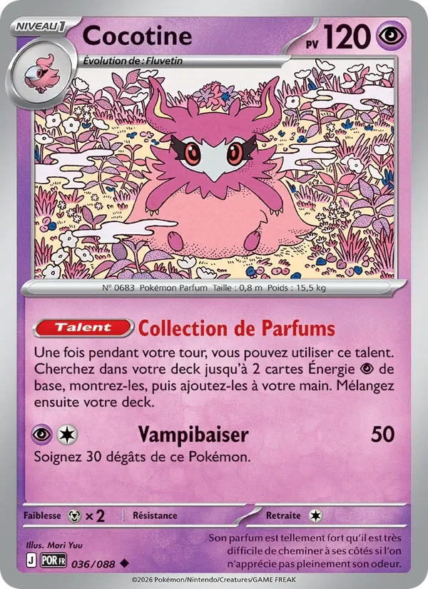 Carte Pokémon Cocotine 036/124 — Équilibre Parfait