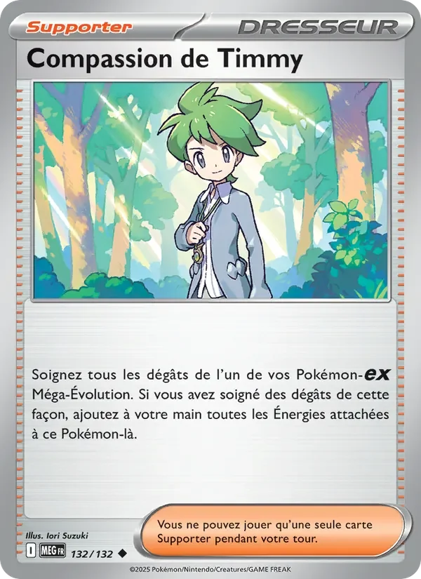 Carte Pokémon Compassion de Timmy 132/132 — Méga-Évolution