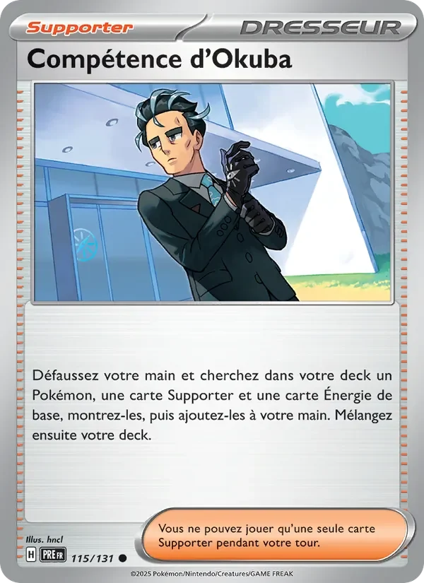 Carte Pokémon Compétence d'Okuba 115/131 — Évolutions Prismatiques