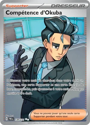 Carte Pokémon Compétence d’Okuba 139/131, extension Évolutions Prismatiques
