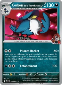 Carte Pokémon Corboss de la Team Rocket 127/295 — Héros Transcendants