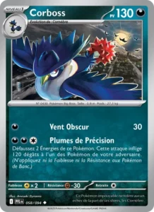Carte Pokémon Corboss 058/094 — Flammes Fantasmagoriques