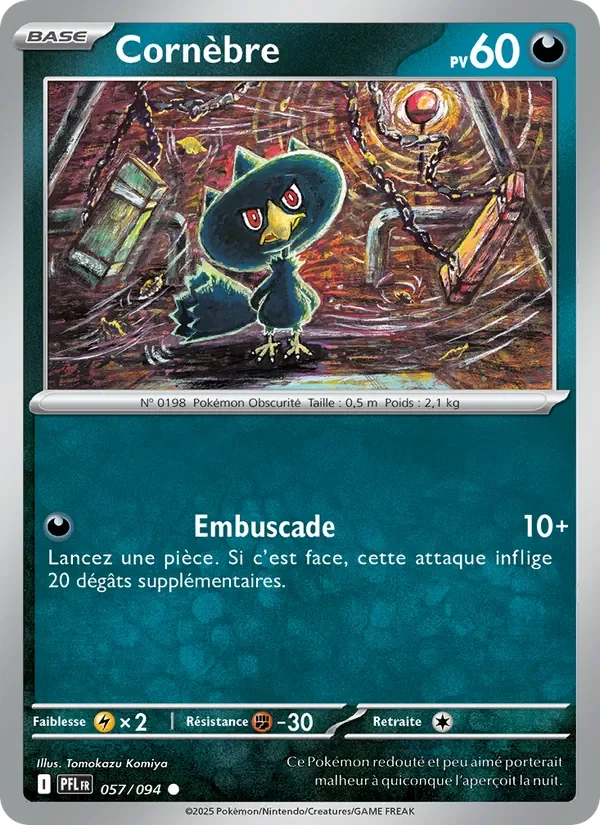 Carte Pokémon Cornèbre 057/094 — Flammes Fantasmagoriques