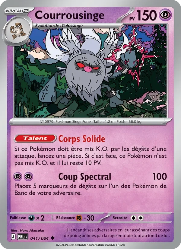 Carte Pokémon Courrousinge 041/120 — Nuit Noire