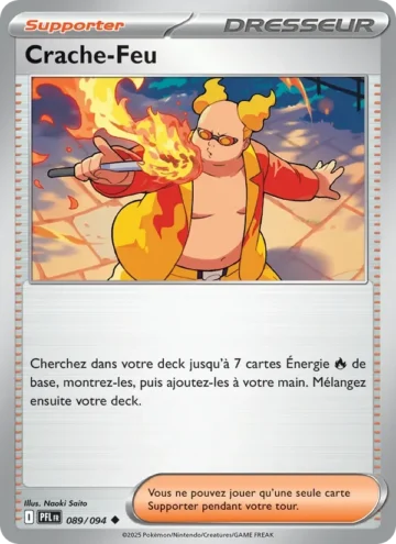 Carte Pokémon Crache-Feu 089/094, extension Flammes Fantasmagoriques
